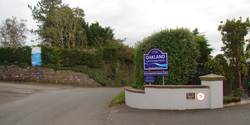 Oakland sign, just before  Meadow House